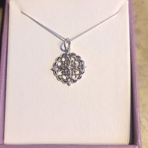 Silver filigree necklace
